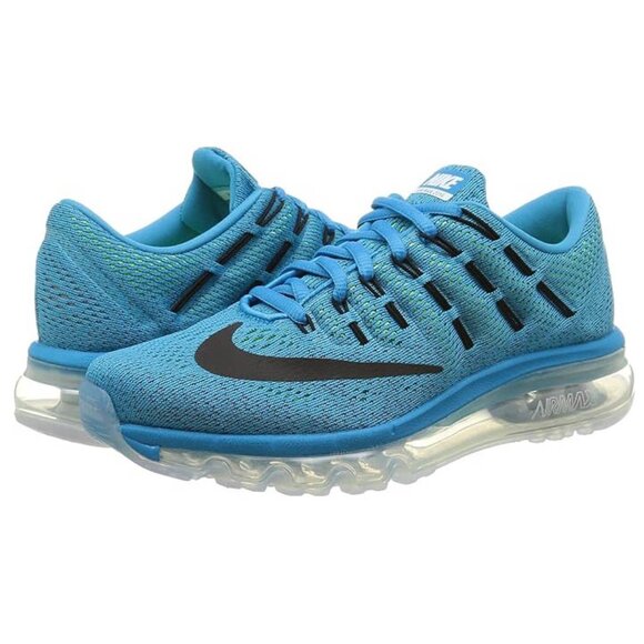 Nike Air Max 2016 Running GS Kid's Shoes Blue Lagoon/Black 4 Big Kid